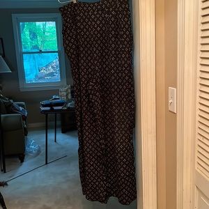 Loose fitting black and gold Talbots pants